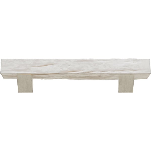 Kit W/ Breckinridge Corbels, Factory Prepped, 8H X12Dx60W Riverwood Faux Wood Fireplace ManteL